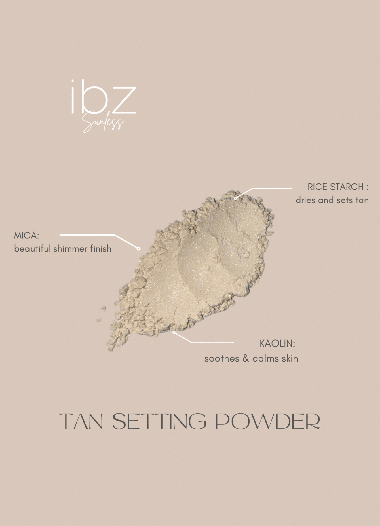 IBZ SUNLESS TAN SETTING POWDER THE MINI